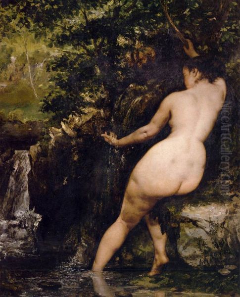 La Source Oil Painting by Gustave Courbet