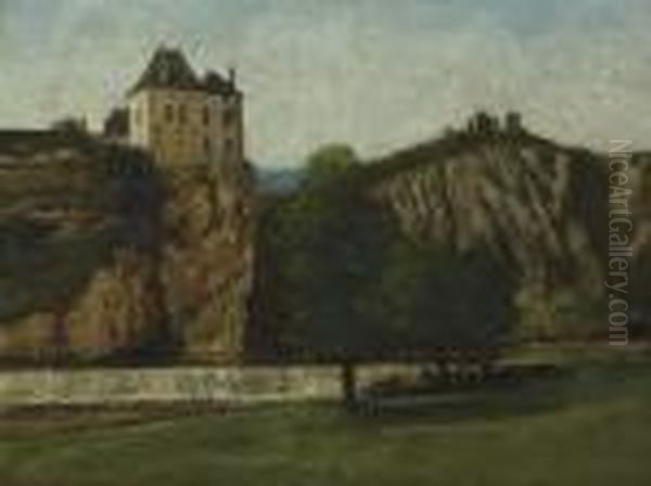 Le Chateau De Thoraise Oil Painting by Gustave Courbet