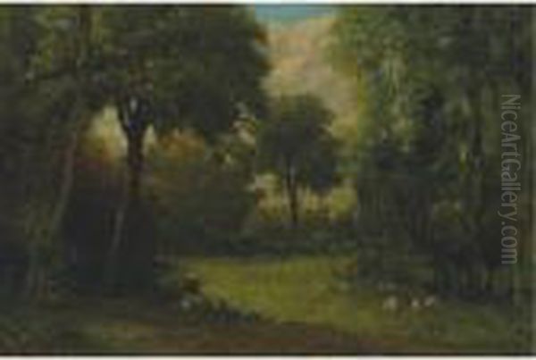 La Clairiere Oil Painting by Gustave Courbet