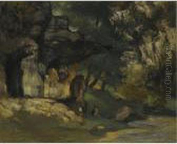 Remise De Chevreuils Oil Painting by Gustave Courbet