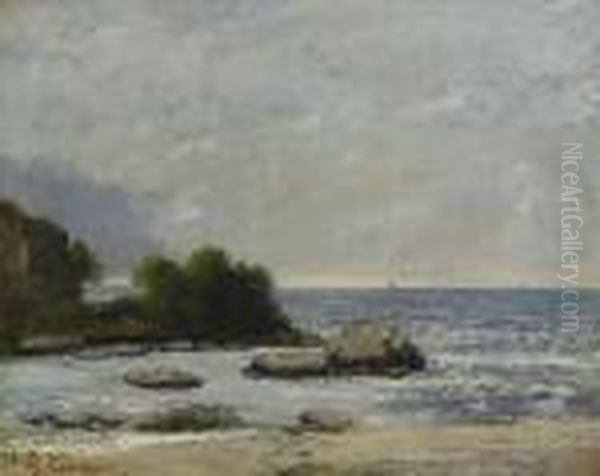 Marine De Saint-aubin Oil Painting by Gustave Courbet