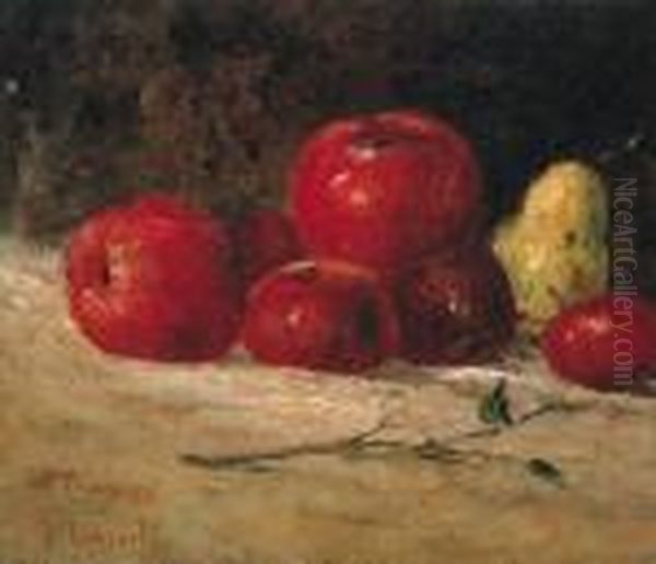 Nature Morte, Pommes Et Poires Oil Painting by Gustave Courbet