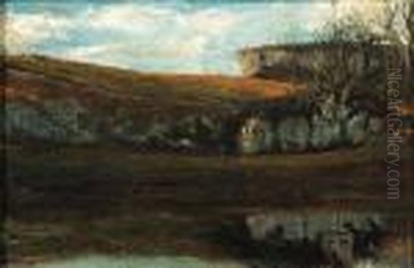 Paysage En Montagne Oil Painting by Gustave Courbet