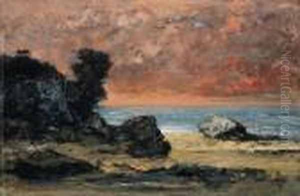 Aprs L'orage, Marine (after The Storm) Oil Painting by Gustave Courbet