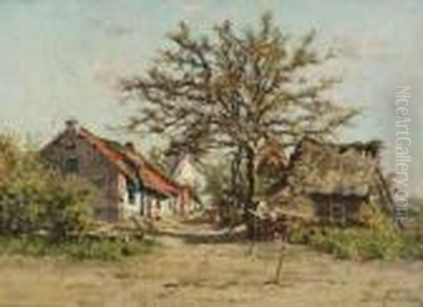 Het Molenhof Oil Painting by Frans Courtens