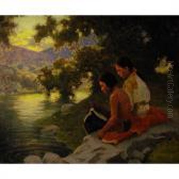 Evening Reverie Oil Painting by Eanger Irving Couse