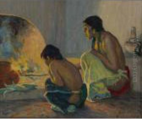 The Evening Meal Oil Painting by Eanger Irving Couse