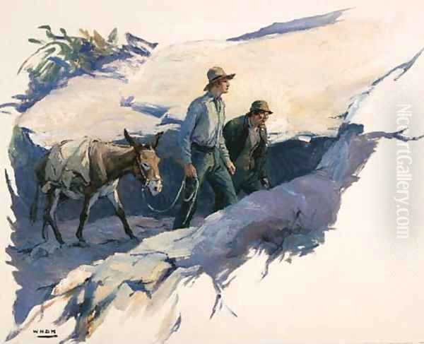 Showin' the Trail Oil Painting by William Henry Dethlef Koerner