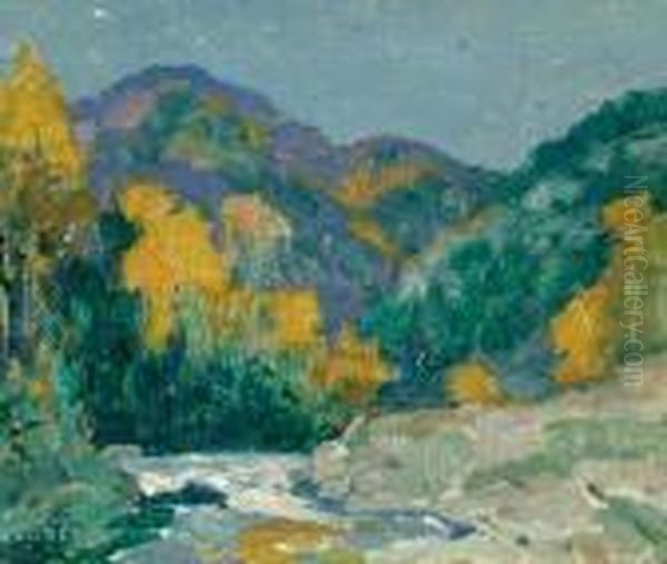 Landscape With Stream Oil Painting by Eanger Irving Couse