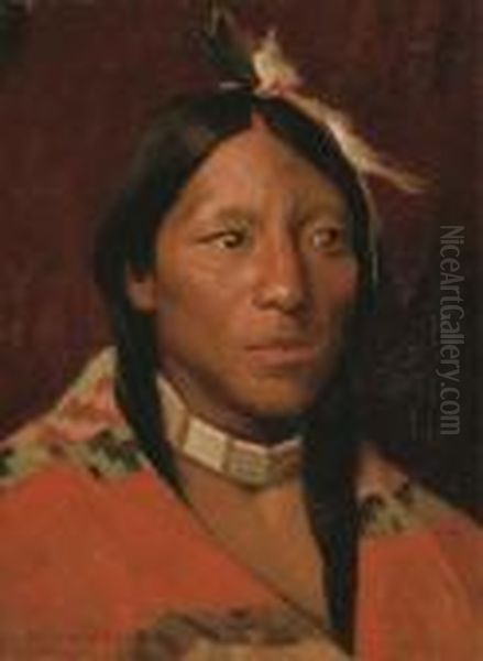 John Concha, Taos Pueblo Oil Painting by Eanger Irving Couse