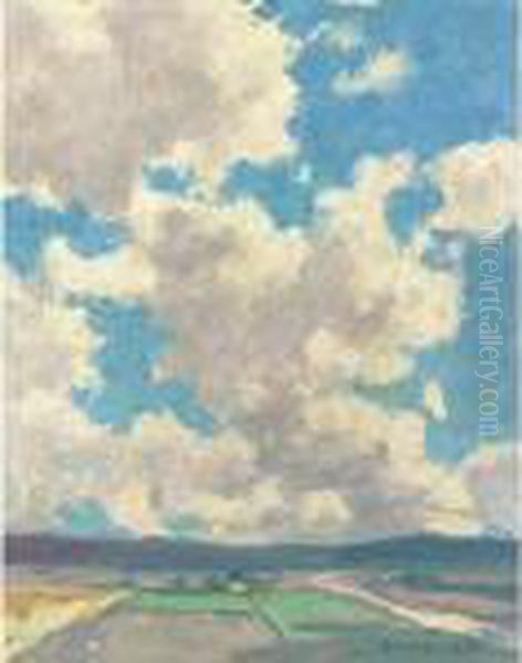 Clouds Over Taos Valley Oil Painting by Eanger Irving Couse