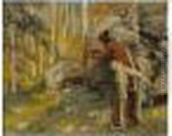 Hunting The Turkey In The Aspens Oil Painting by Eanger Irving Couse