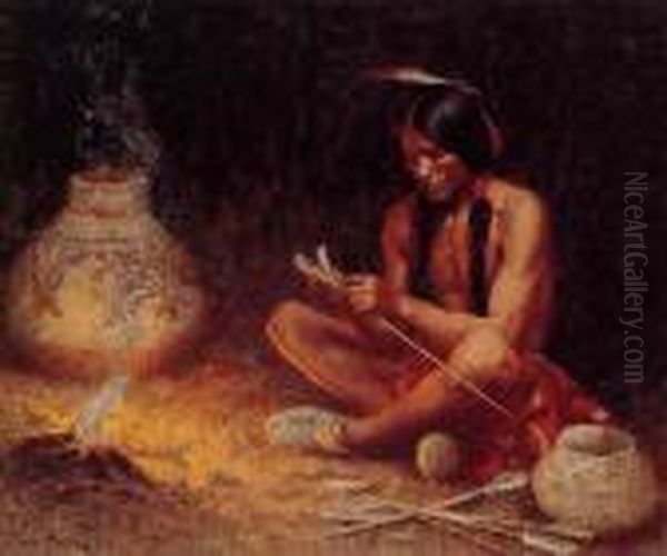 The Arrow Maker Oil Painting by Eanger Irving Couse