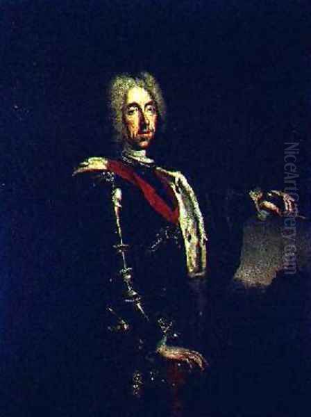 Portrait of Prince Eugene of Savoy Oil Painting by Johann Kupezky or Kupetzky