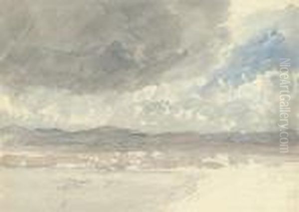 Coastal Landscape With A Squall Approaching by David I Cox