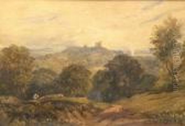 Bolsover Castle Oil Painting by David I Cox