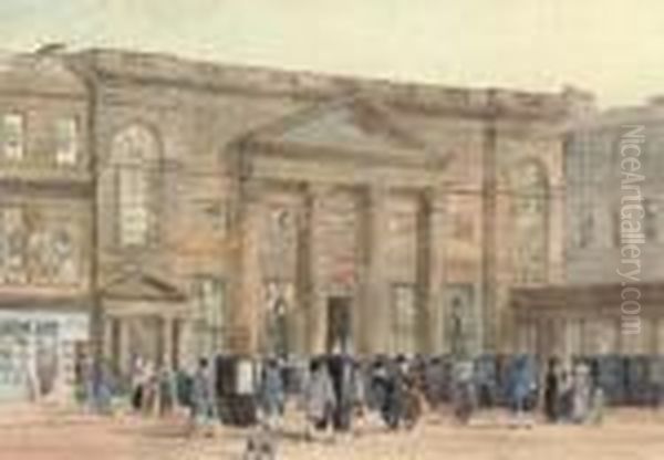 The Pump Room Oil Painting by David I Cox