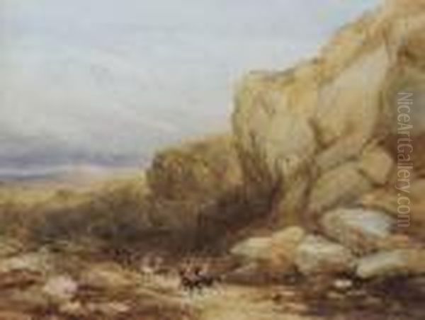 Retreat Of John Graham Of Claverhouse To The Castle Of Tillietudlem Oil Painting by David I Cox