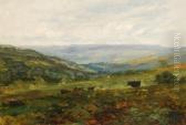 The Youngerfrom The High Road To Bardon Looking Towards Boltonbridge Oil Painting by David Cox