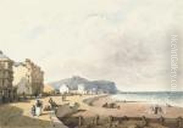 View Of St Leonards-on-sea, East Sussex Oil Painting by David Cox