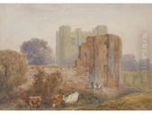 Kenilworth Castle Oil Painting by David Cox