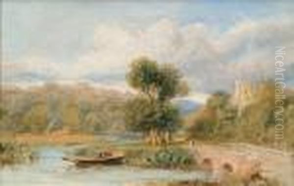 The Younger 'on The Exe' Oil Painting by David Cox