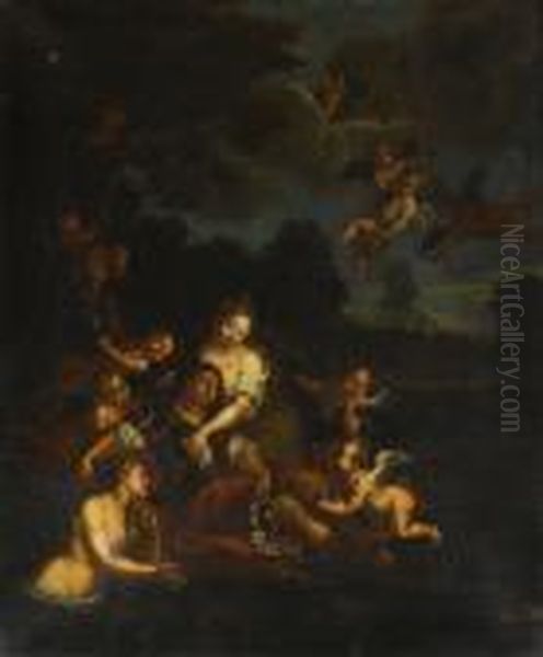 Rinaldo And Armida Oil Painting by Antoine Coypel