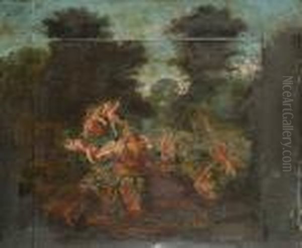 Rinaldo And Armida Oil Painting by Antoine Coypel