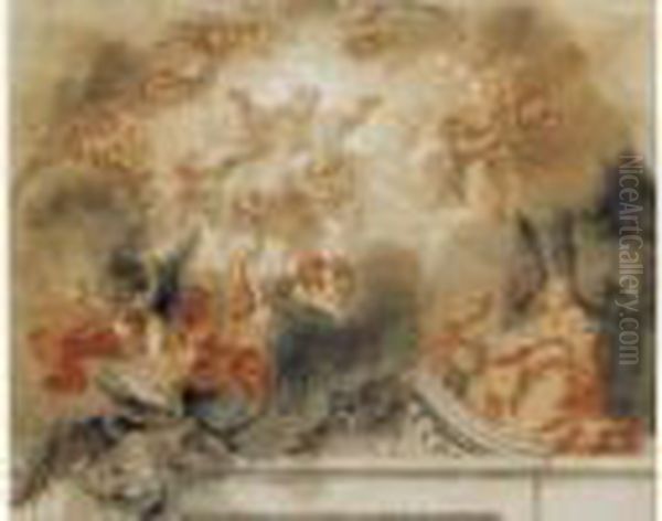 La Conception De La Vierge Oil Painting by Antoine Coypel