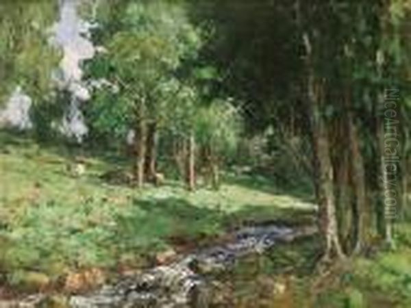 Landscape With Stream Oil Painting by James Humbert Craig