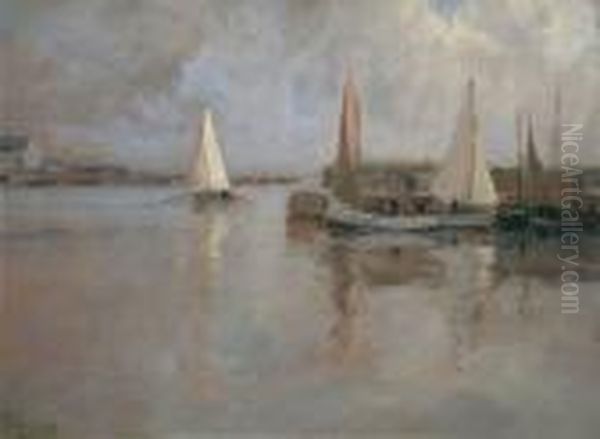 Harbour View Oil Painting by James Humbert Craig