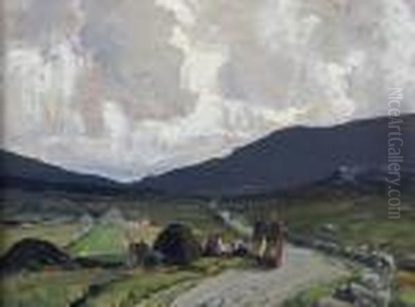 The Road To Doochary, Co. Donegal Oil Painting by James Humbert Craig