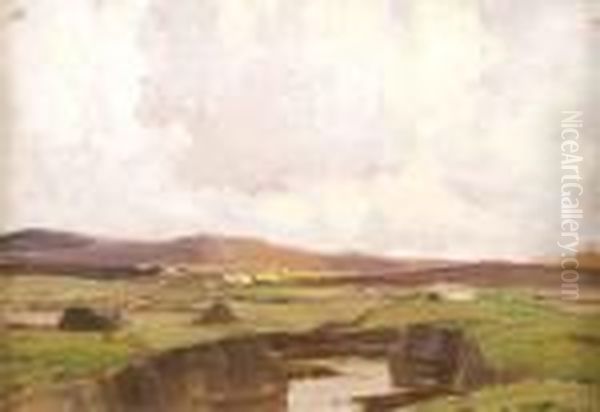 Boglands 
Donegal Oil Painting by James Humbert Craig