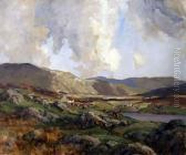 The Donegal Highlands Oil Painting by James Humbert Craig