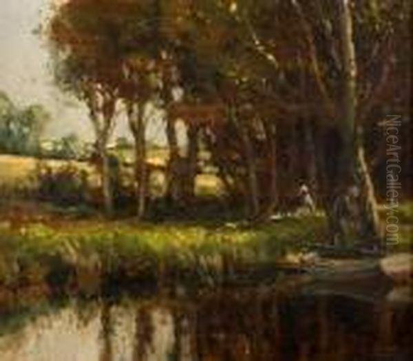 Picnic By The River Oil Painting by James Humbert Craig