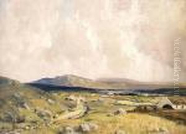 Arranmore From The Rosses Oil Painting by James Humbert Craig