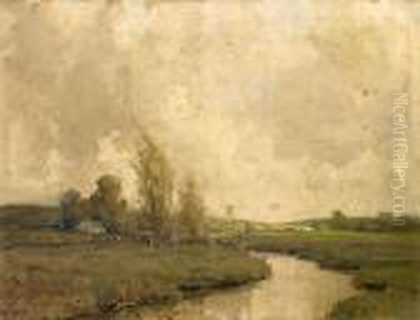 Grazing By The River Oil Painting by James Humbert Craig