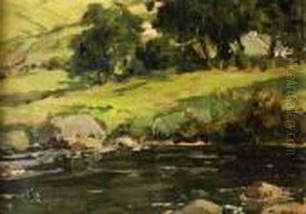 River In The Glens Oil Painting by James Humbert Craig