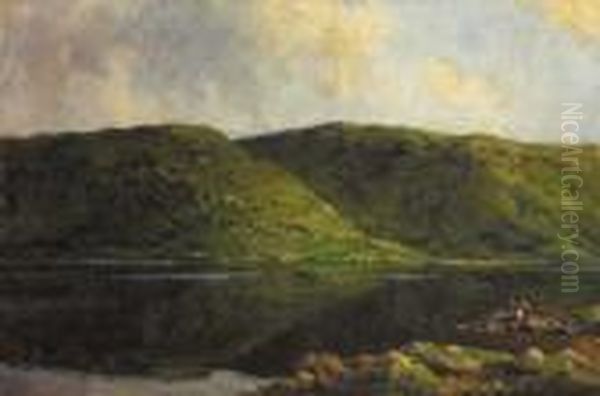 Lough Fee, County Monaghan Oil Painting by James Humbert Craig