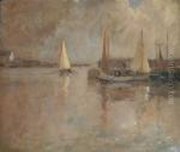 The Return To Harbour Oil Painting by James Humbert Craig