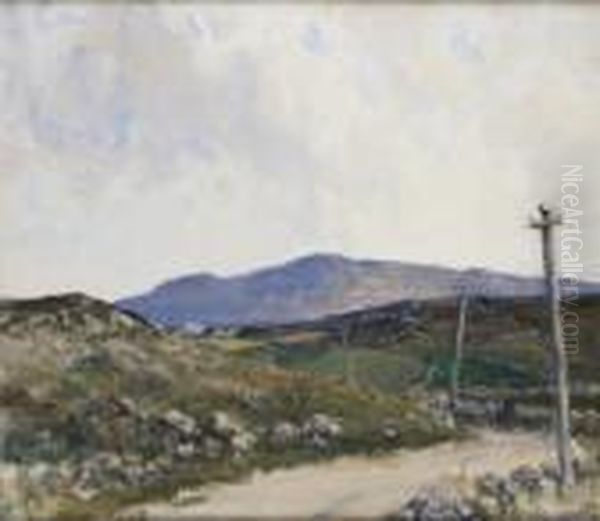 Donegal, Walking Home From School Oil Painting by James Humbert Craig