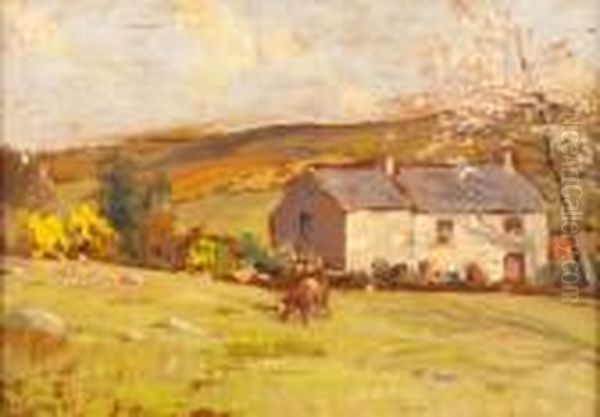 Cattle Grazing In The Glens Oil Painting by James Humbert Craig