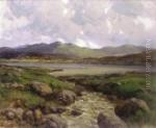 Donegal Landscape With Rocky River Oil Painting by James Humbert Craig