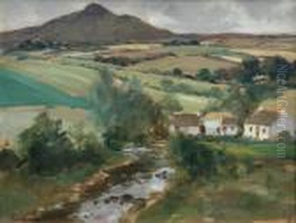 In The Glens Co. Antrim Oil Painting by James Humbert Craig