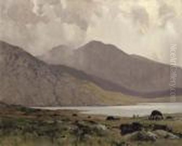 A Soft Day, Connemara Oil Painting by James Humbert Craig