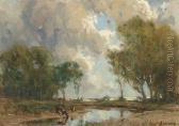 Paysage Avec Riviere Oil Painting by James Humbert Craig