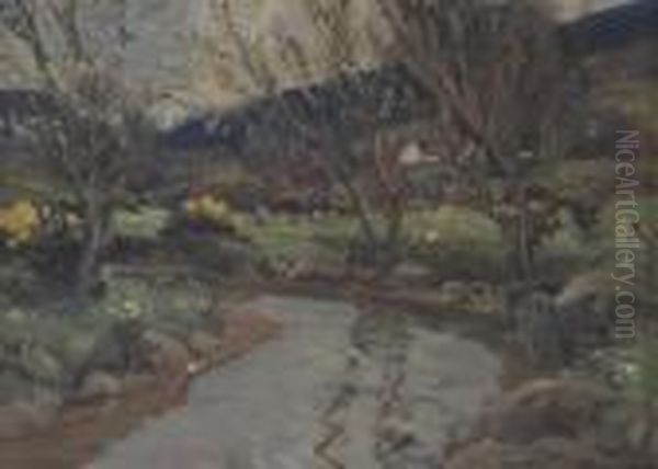 Early Spring Cushendun Oil Painting by James Humbert Craig