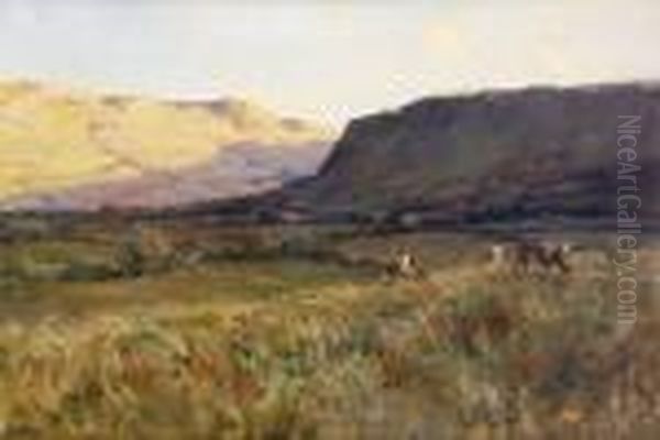 Cattle Grazing Oil Painting by James Humbert Craig