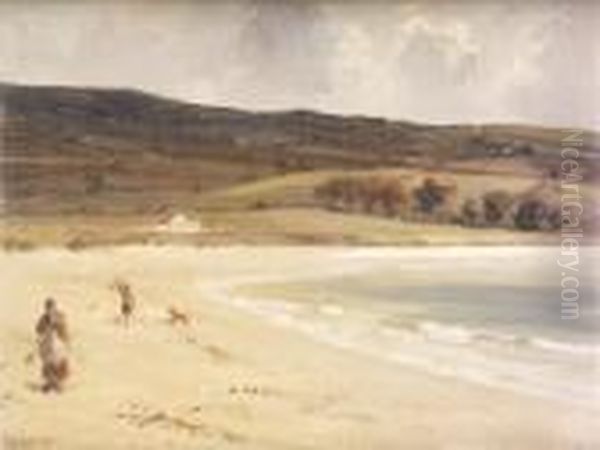 Figures On A Beach Oil Painting by James Humbert Craig