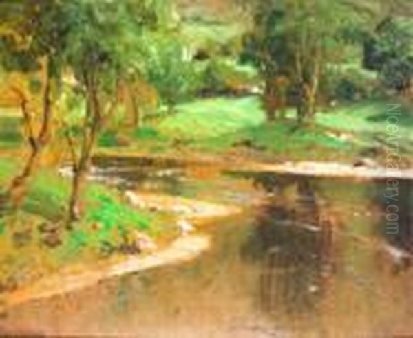 The Dun River, Co. Antrim Oil Painting by James Humbert Craig